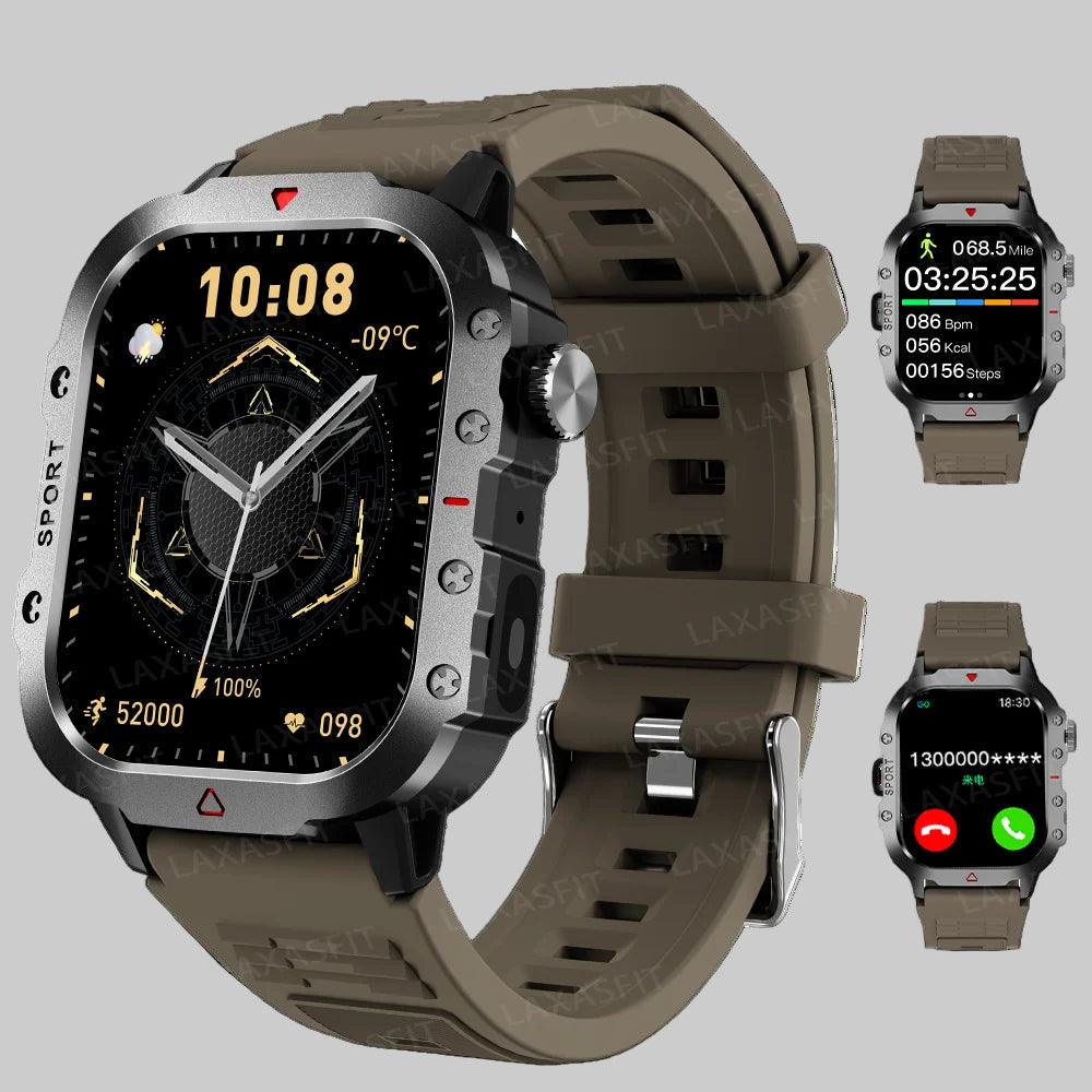 Men Sports Smart Watch 1.71 Screen Blood Oxygen Bluetooth Talking Watch Multi Sport LED Flashlight Outdoor Smart Watch