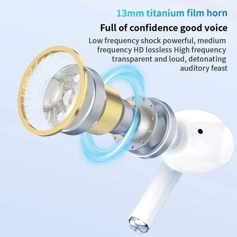 New Air Pro 2025 Bluetooth Earphones Wireless Headset HiFi Sound Headphones (for Iphone , Android)
