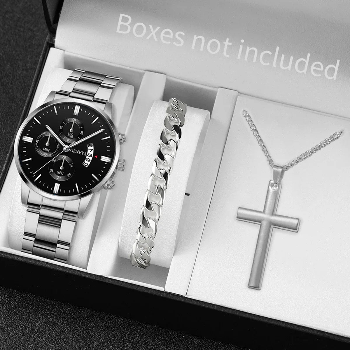 Men's Watch Set Business Classic 3pcs