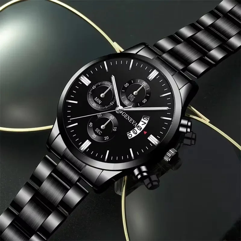 Men's Watch Set Business Classic 3pcs