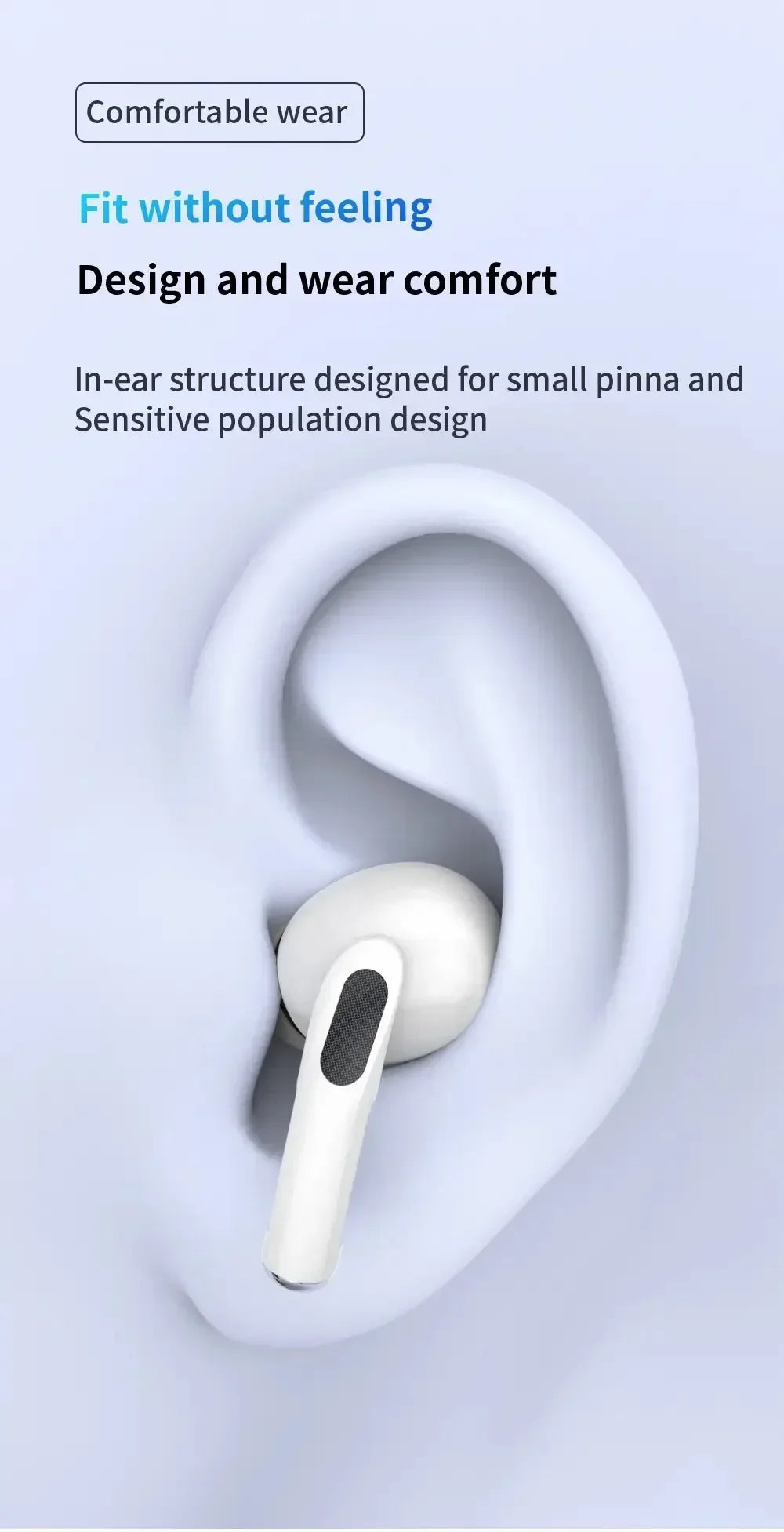 New Air Pro 2025 Bluetooth Earphones Wireless Headset HiFi Sound Headphones (for Iphone , Android)