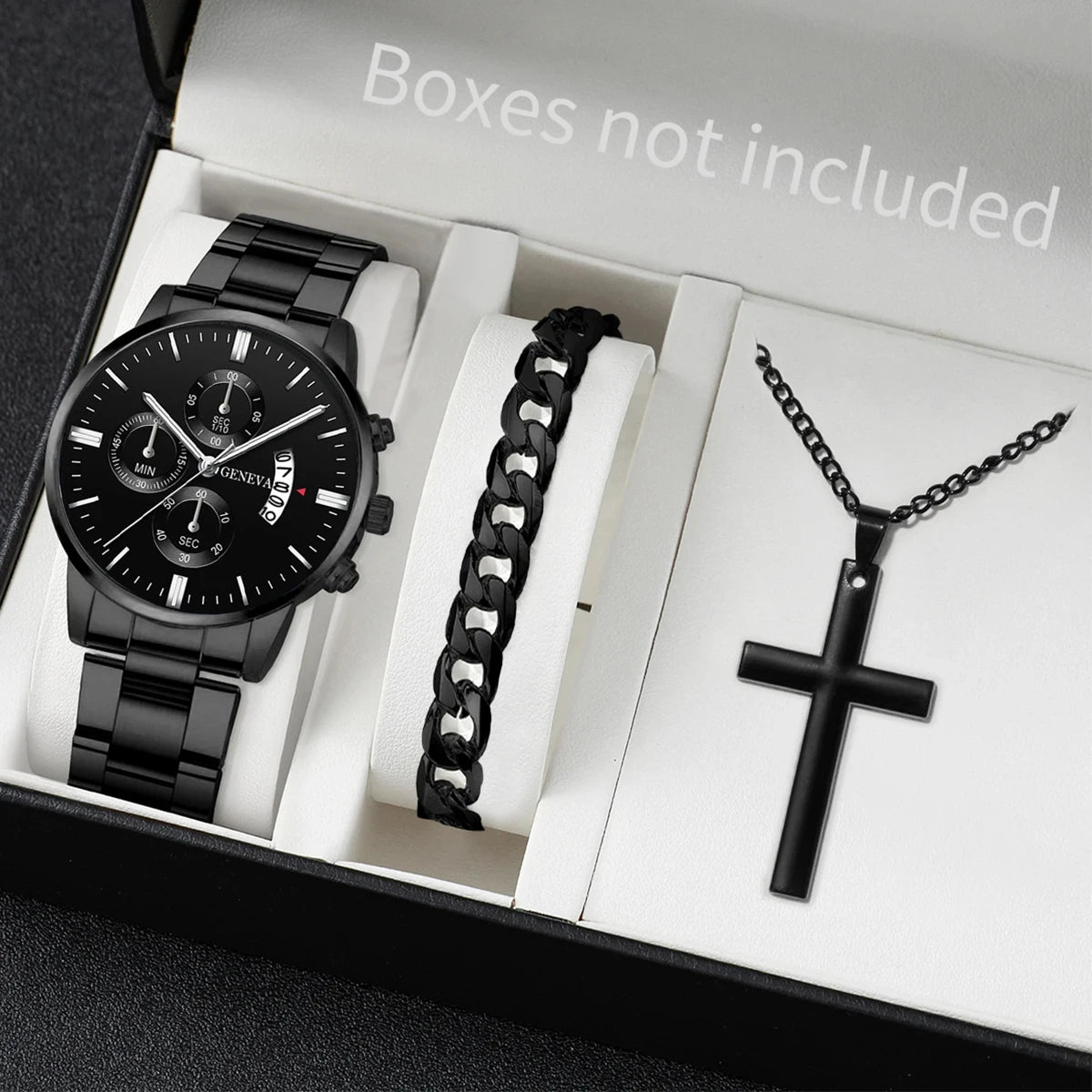 Men's Watch Set Business Classic 3pcs