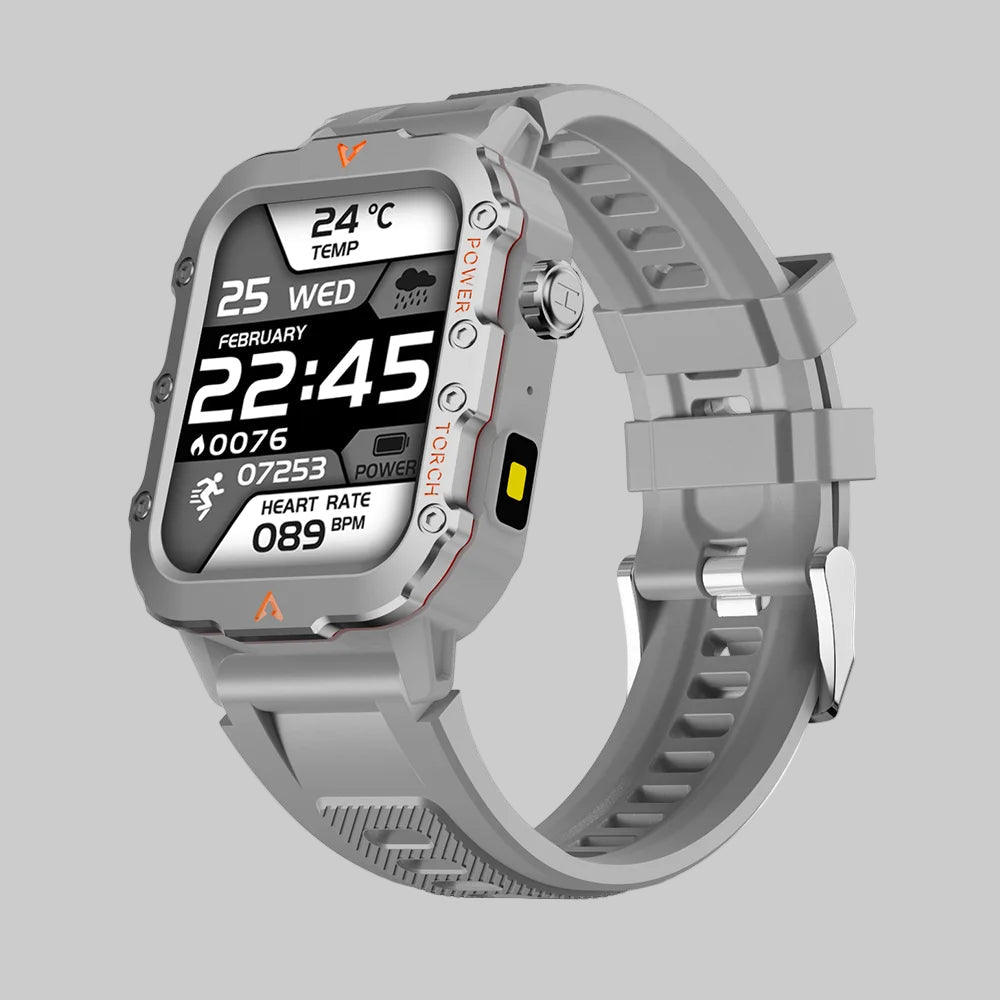 Men Sports Smart Watch 1.71 Screen Blood Oxygen Bluetooth Talking Watch Multi Sport LED Flashlight Outdoor Smart Watch